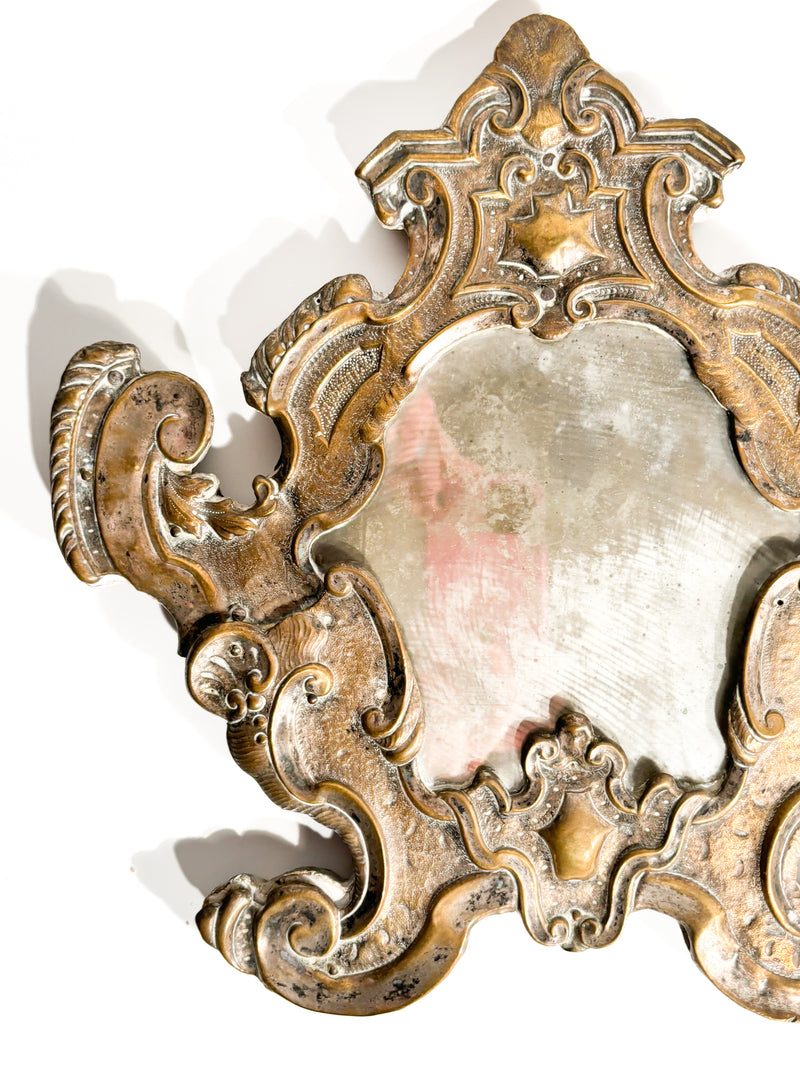 Specchiera in Argento e Specchio a Mercurio Fine 800