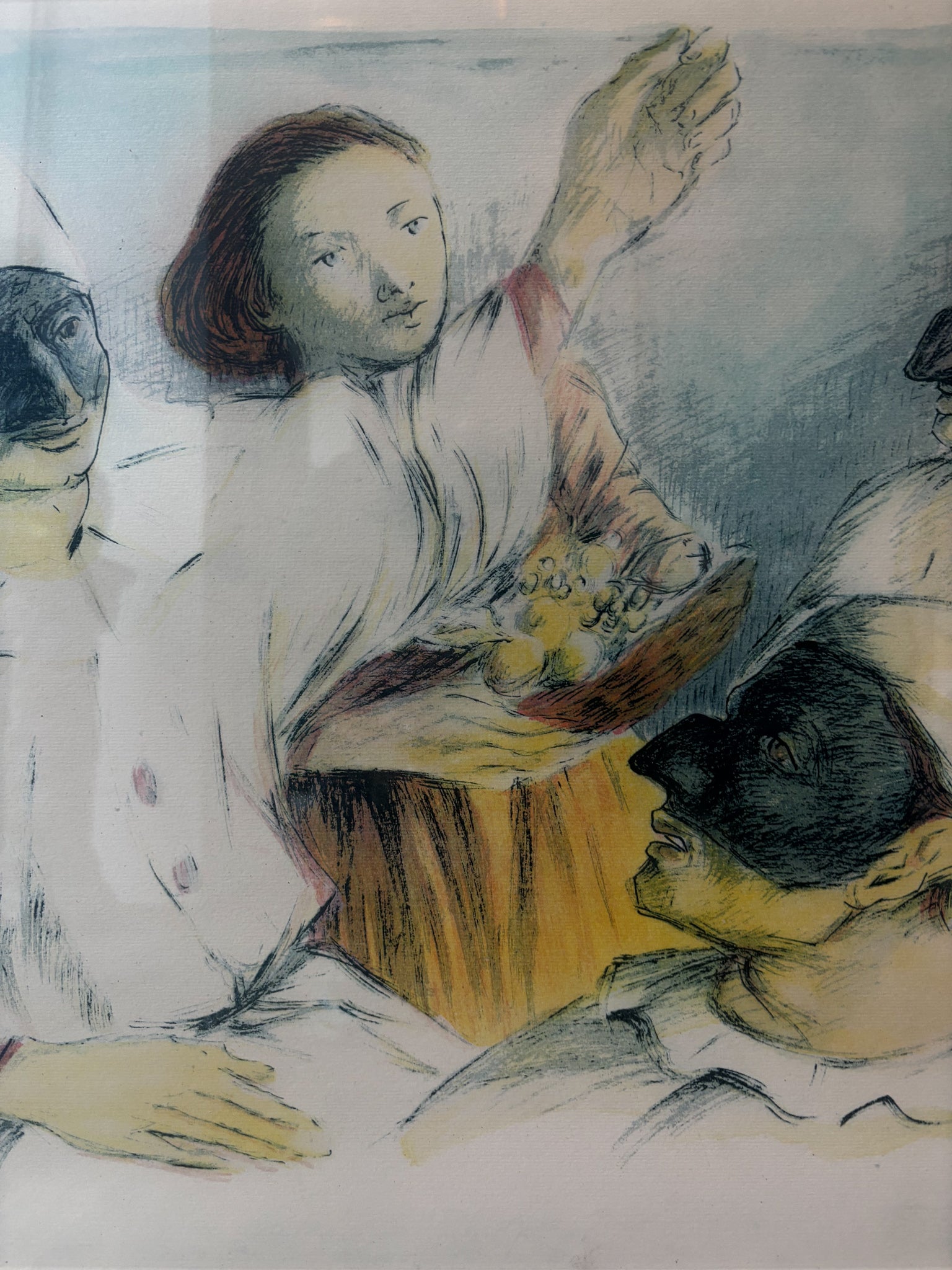 Lithograph on Paper by Domenico Purificato 1960s