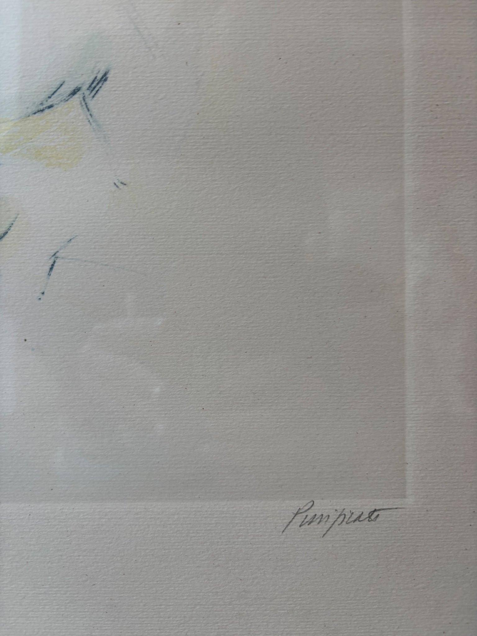 Lithograph on Paper by Domenico Purificato 1960s