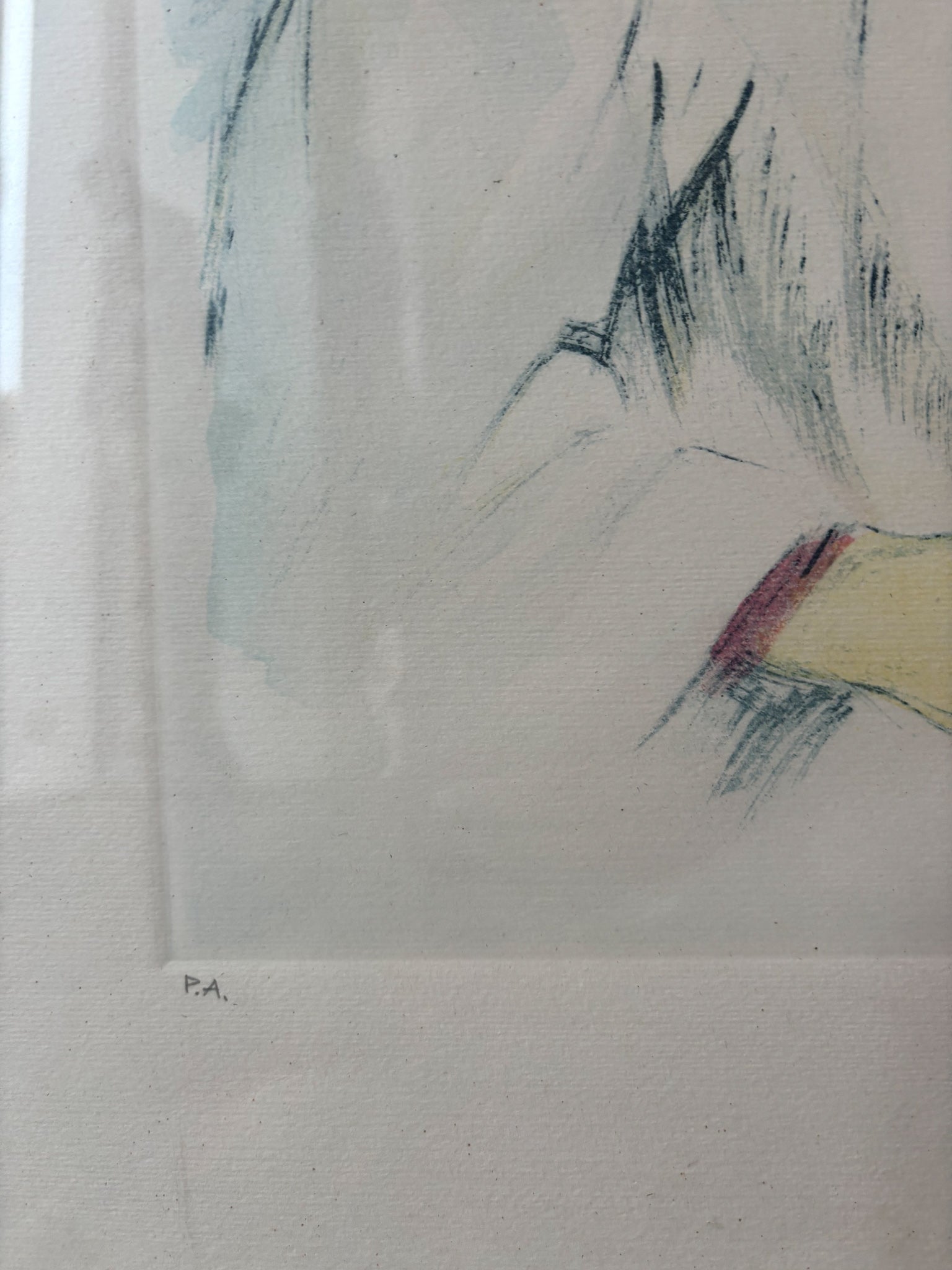 Lithograph on Paper by Domenico Purificato 1960s