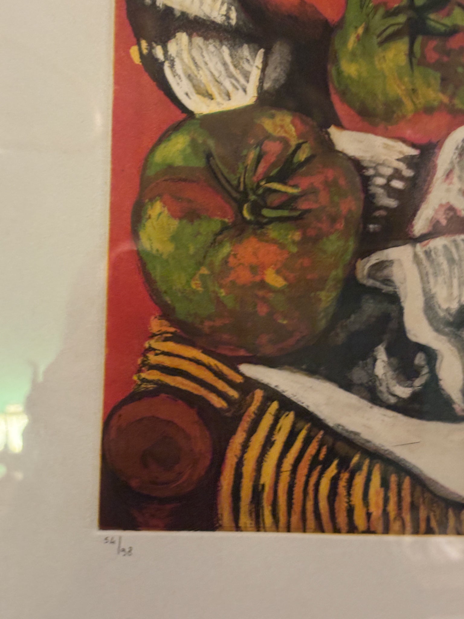 Lithograph of Still Life with Jacket by Renato Guttuso 1960s