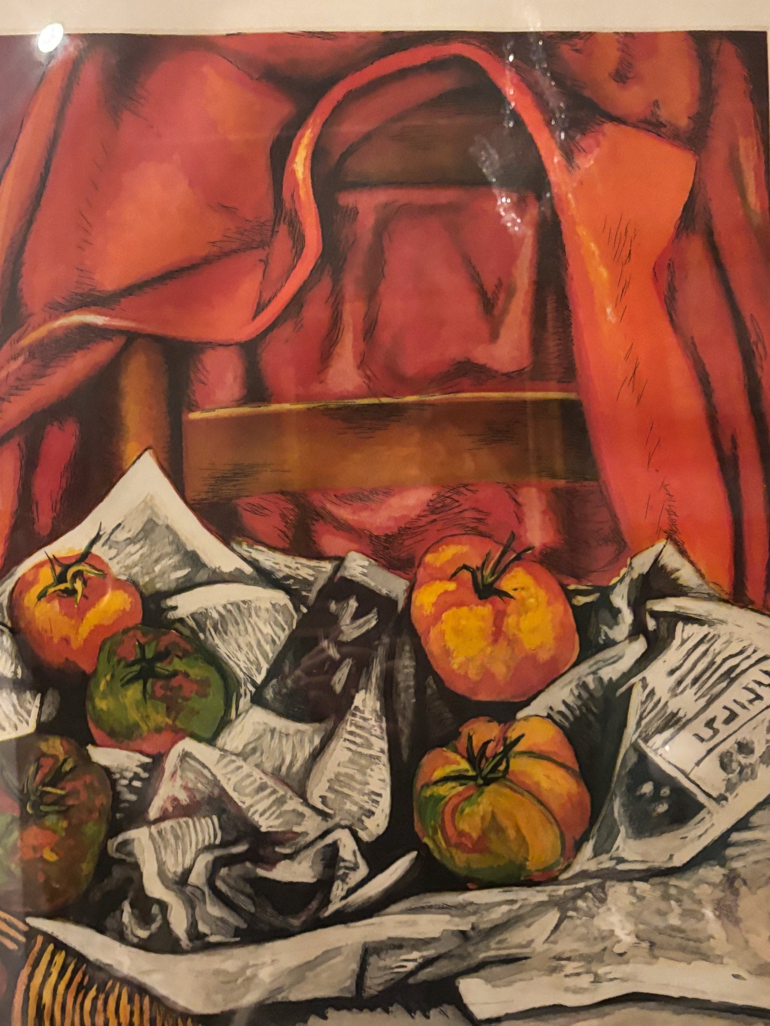 Lithograph of Still Life with Jacket by Renato Guttuso 1960s