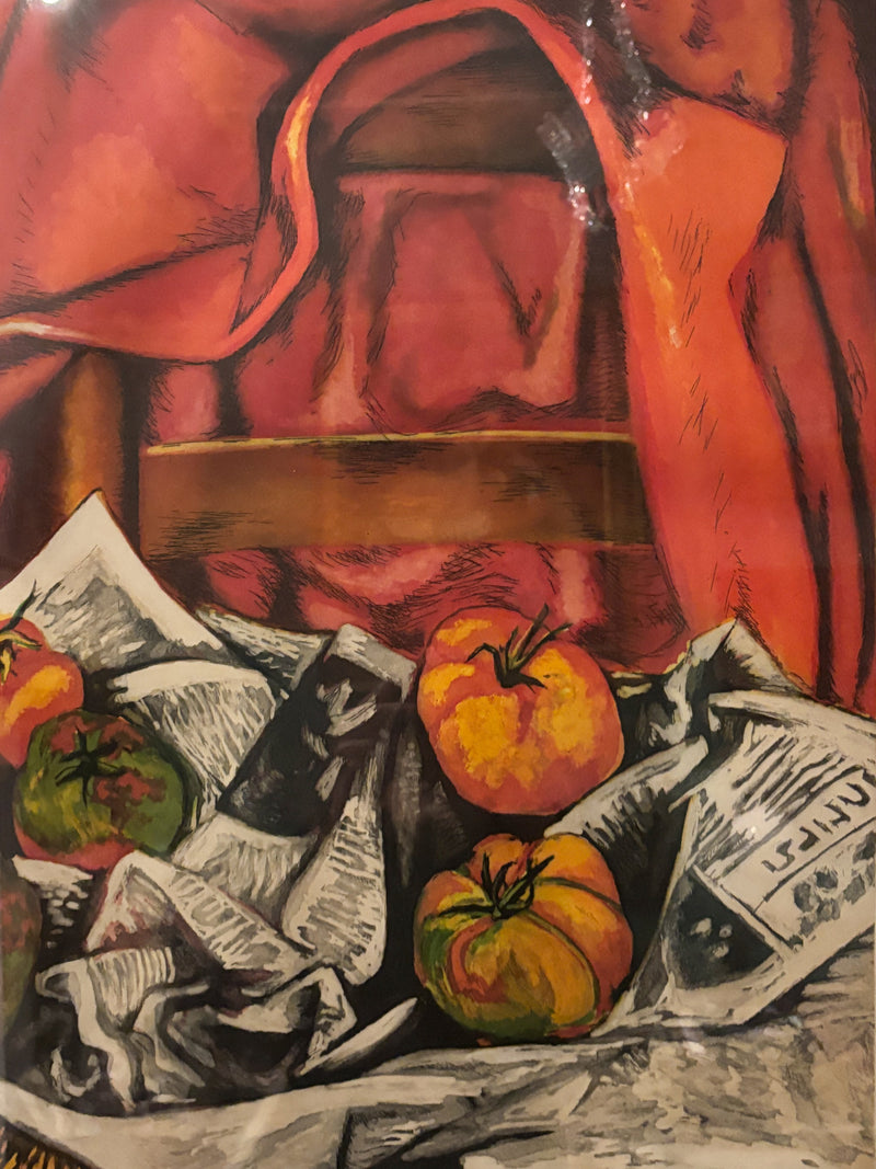 Litografia di Natura Morta con Giacca di Renato Guttuso Anni 60