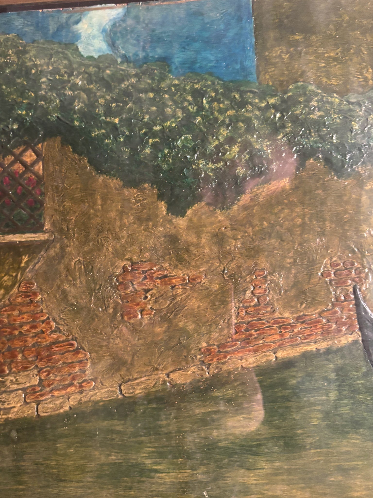 Oil Painting on Panel of Landscape by Rodolfo Paoletti 1920s