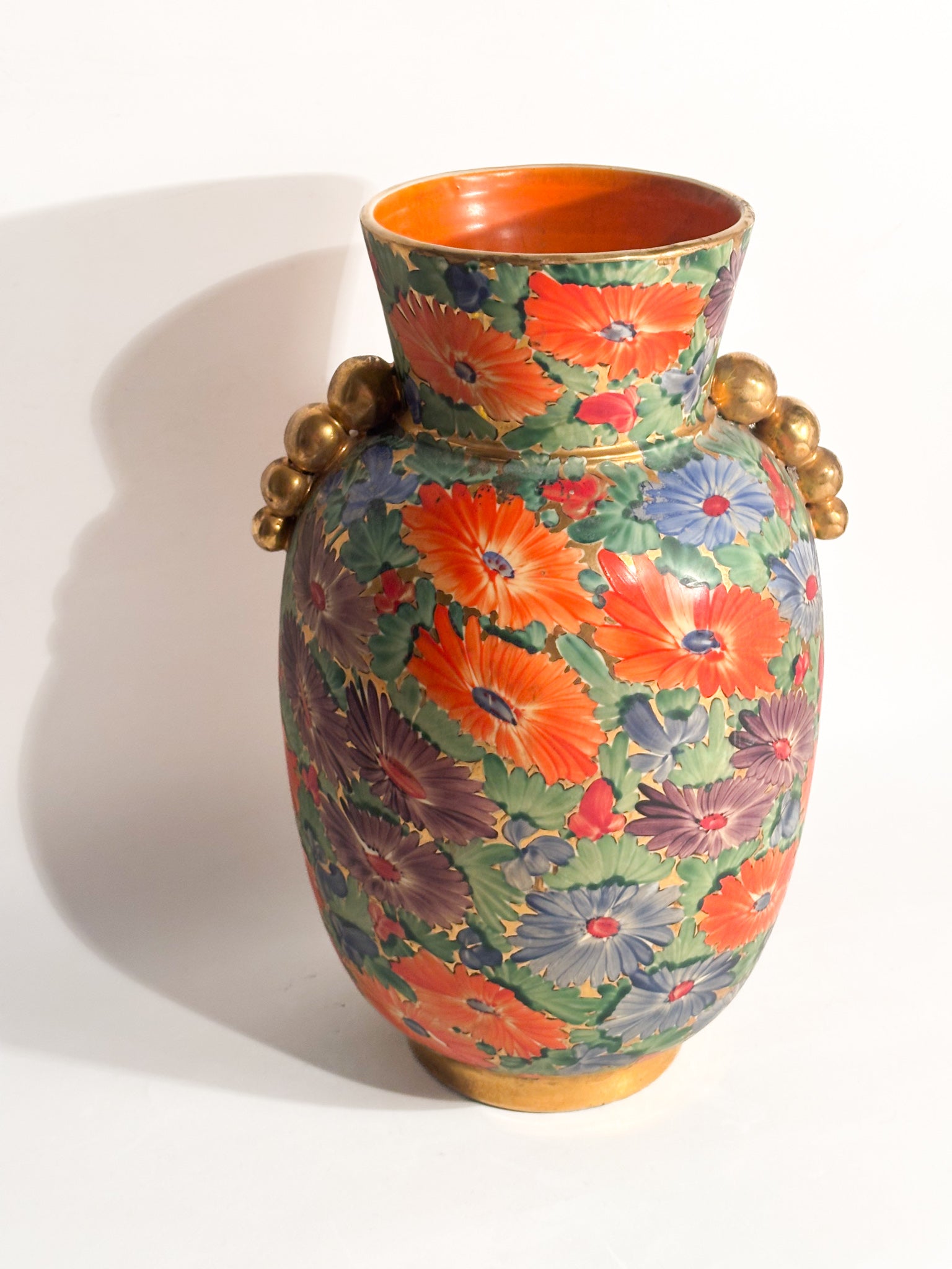 Vaso Art Déco in Ceramiche F.A.C.I. Civita Castellana Anni 40