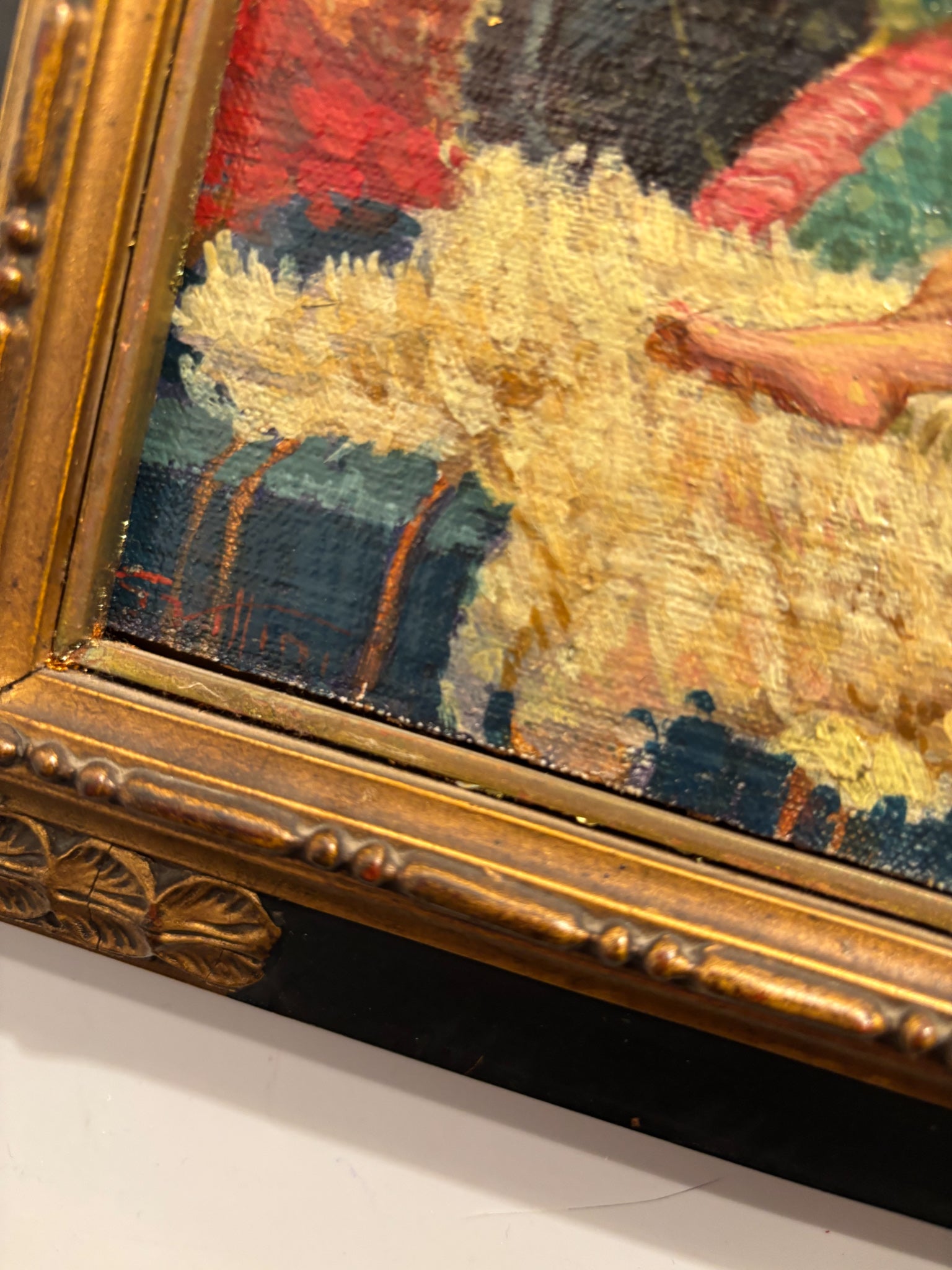 Oil Painting on Panel of Female Nude 1940s