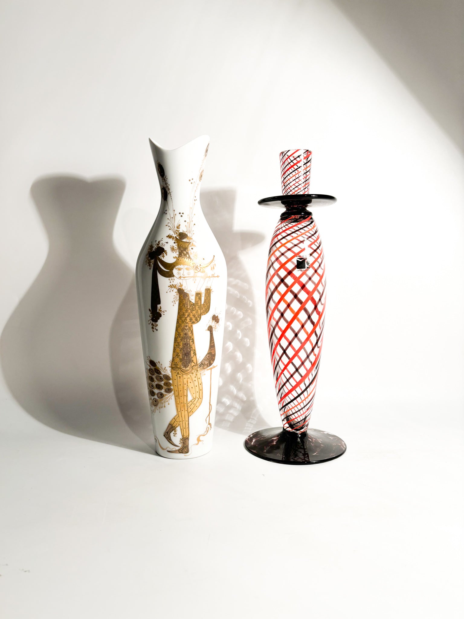 Quatre Couleurs Porcelain Vase by Rosenthal Studio Linie by Bjorn Wiinblad 1960s