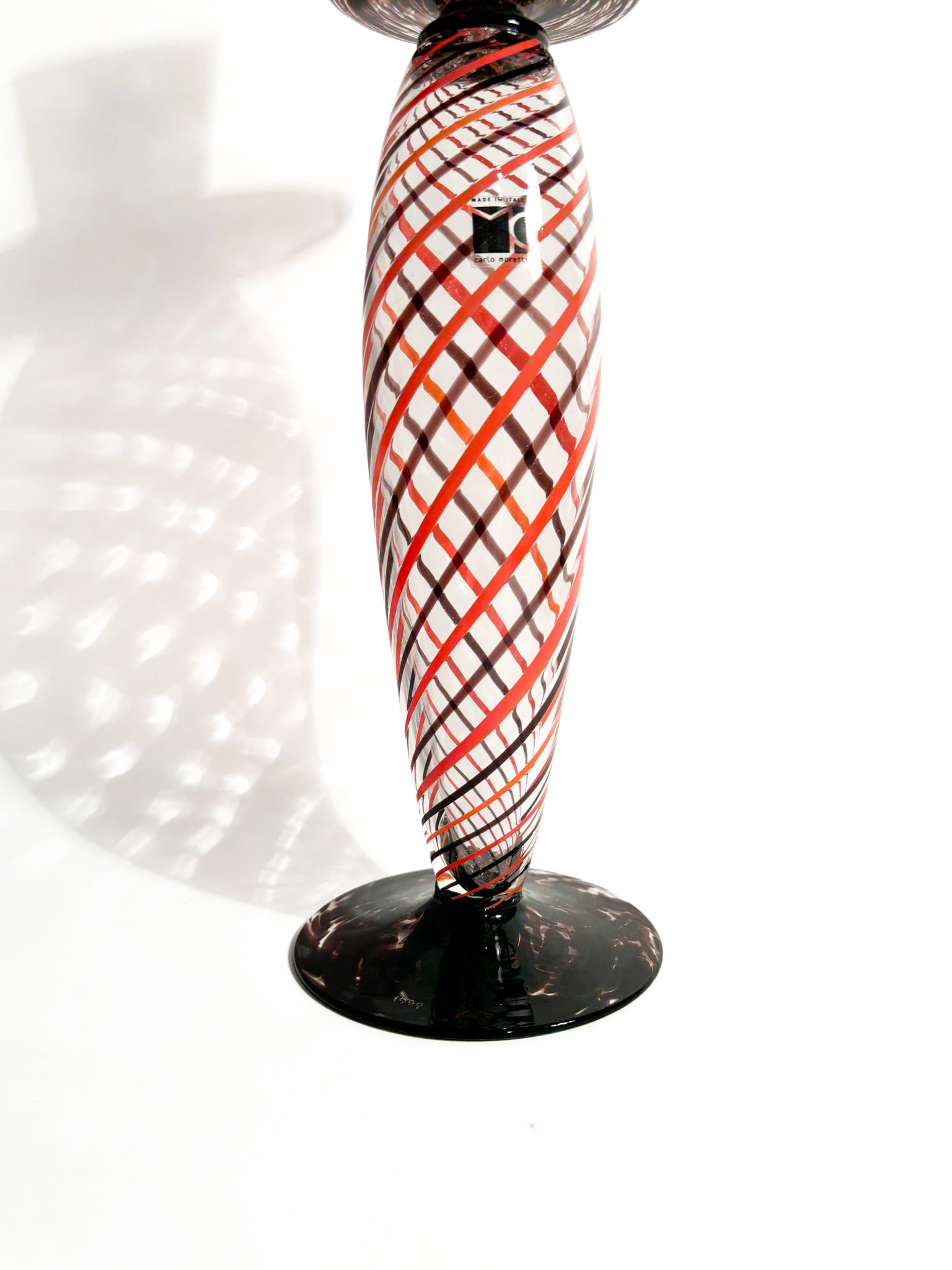 Spiral Murano Glass Candelabra by Carlo Moretti from 1999