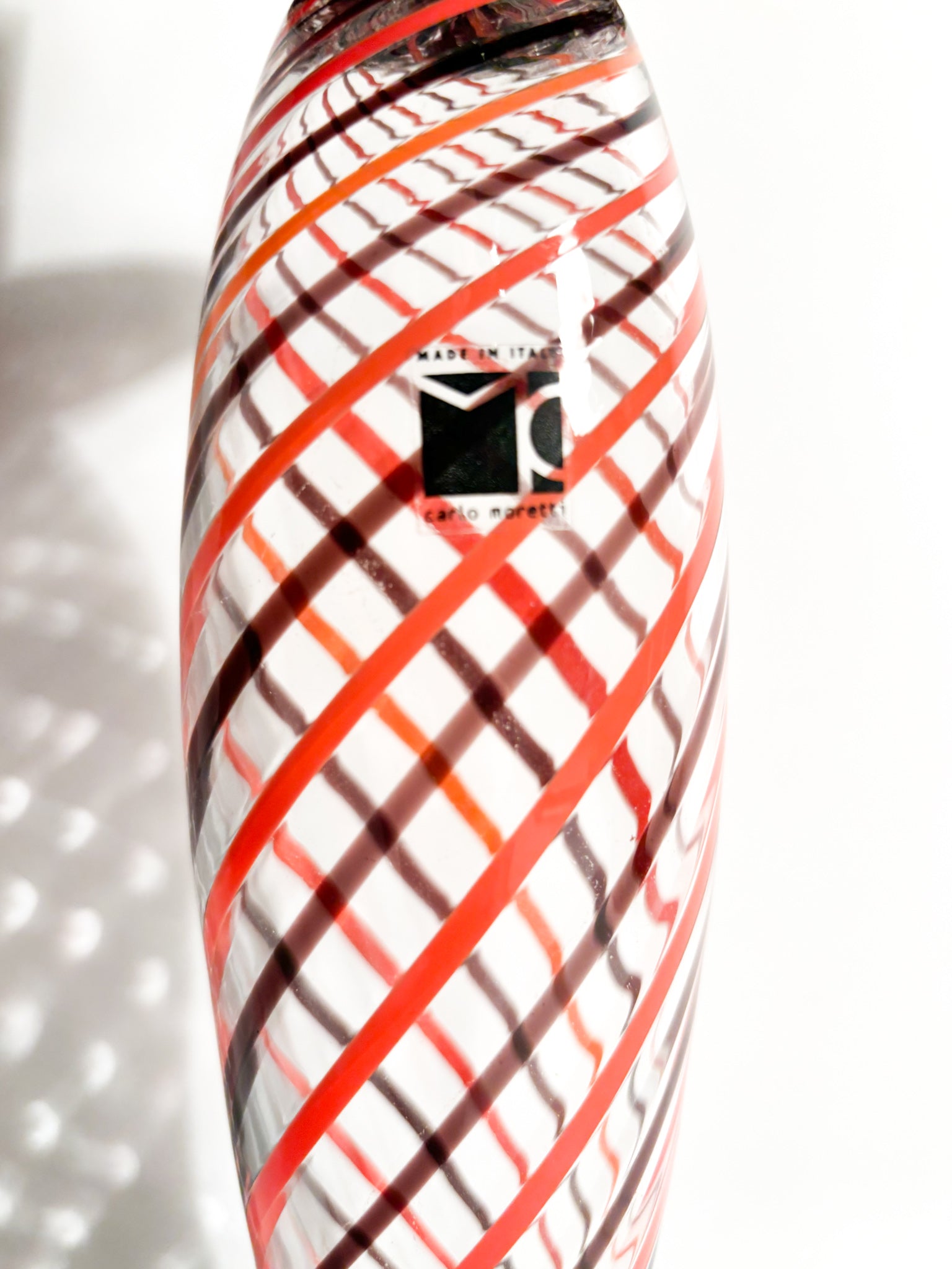 Spiral Murano Glass Candelabra by Carlo Moretti from 1999