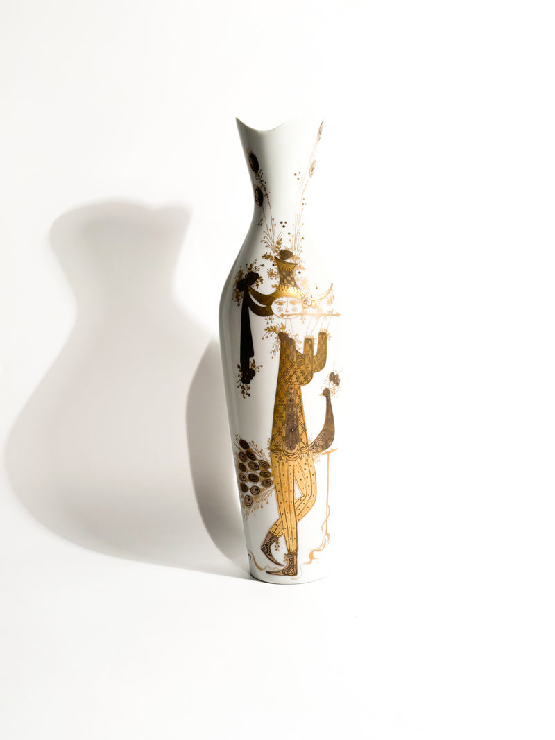 Quatre Couleurs Porcelain Vase by Rosenthal Studio Linie by Bjorn Wiinblad 1960s