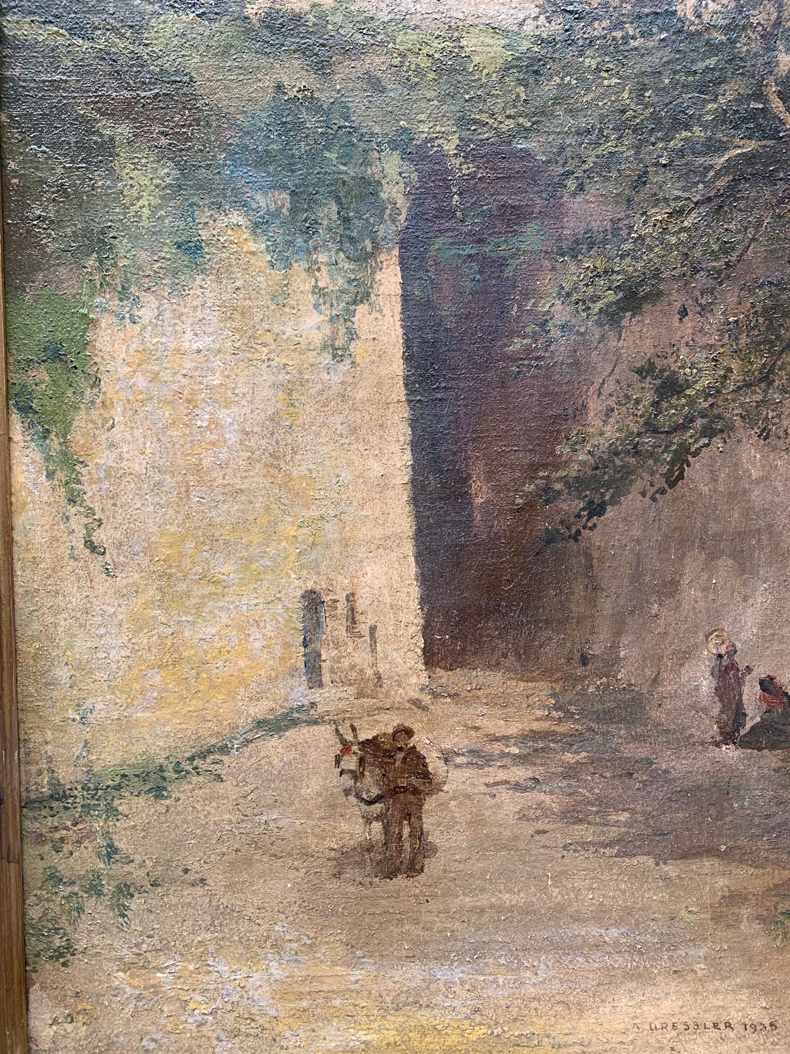 Oil on Canvas Painting by Alberto Dressler of Milan from 1935