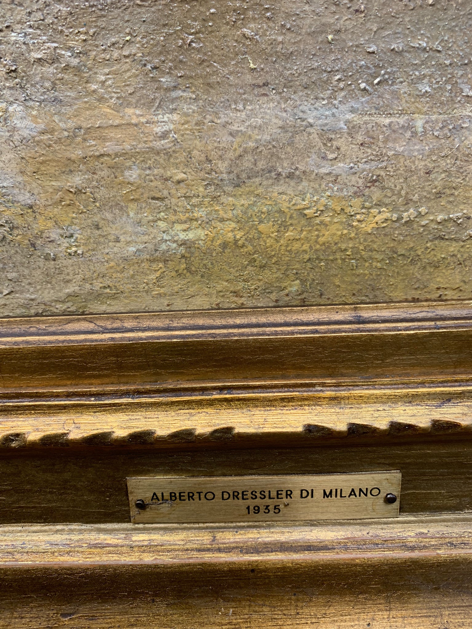 Oil on Canvas Painting by Alberto Dressler of Milan from 1935