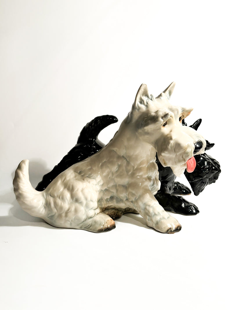 Ceramic Scottish Terrier Dog Sculpture by Goebel from the 1970s