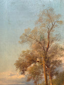 Dipinto Olio su Tela di Paesaggio Autunnale di Henry Markò Primi Novecento