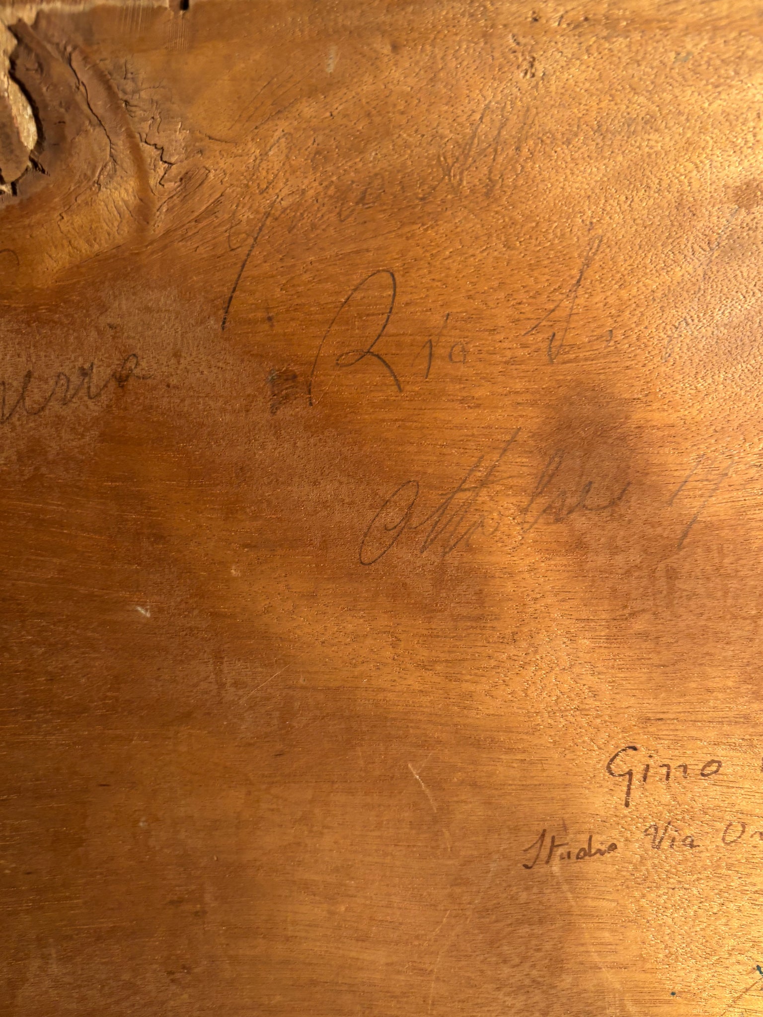 Oil Painting on Board of Venice Canal by Gino Albieri 1920s