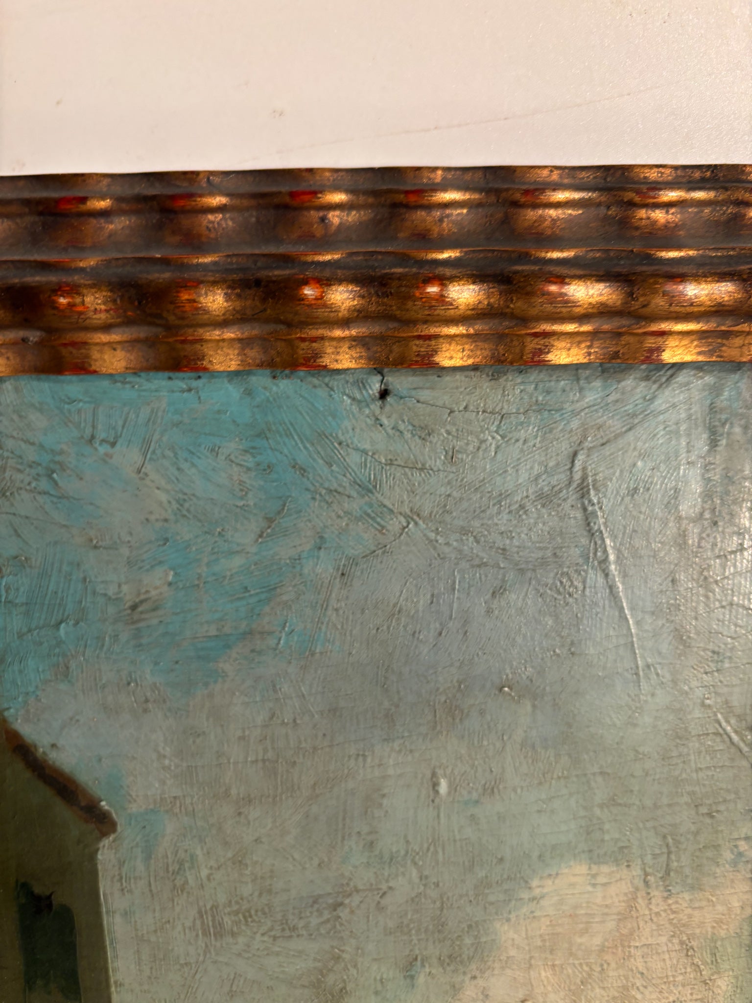 Oil Painting on Board of Venice Canal by Gino Albieri 1920s