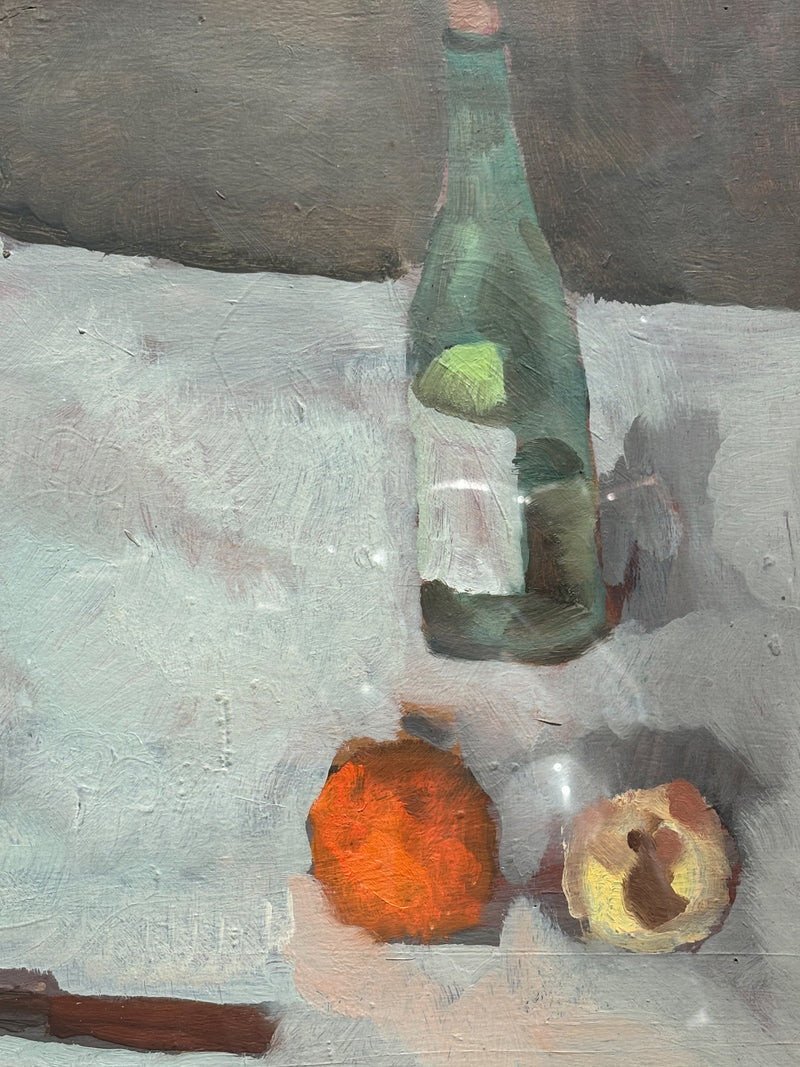 Dipinto Olio su Tavola di Natura Morta di Domenico Cantatore Anni 60