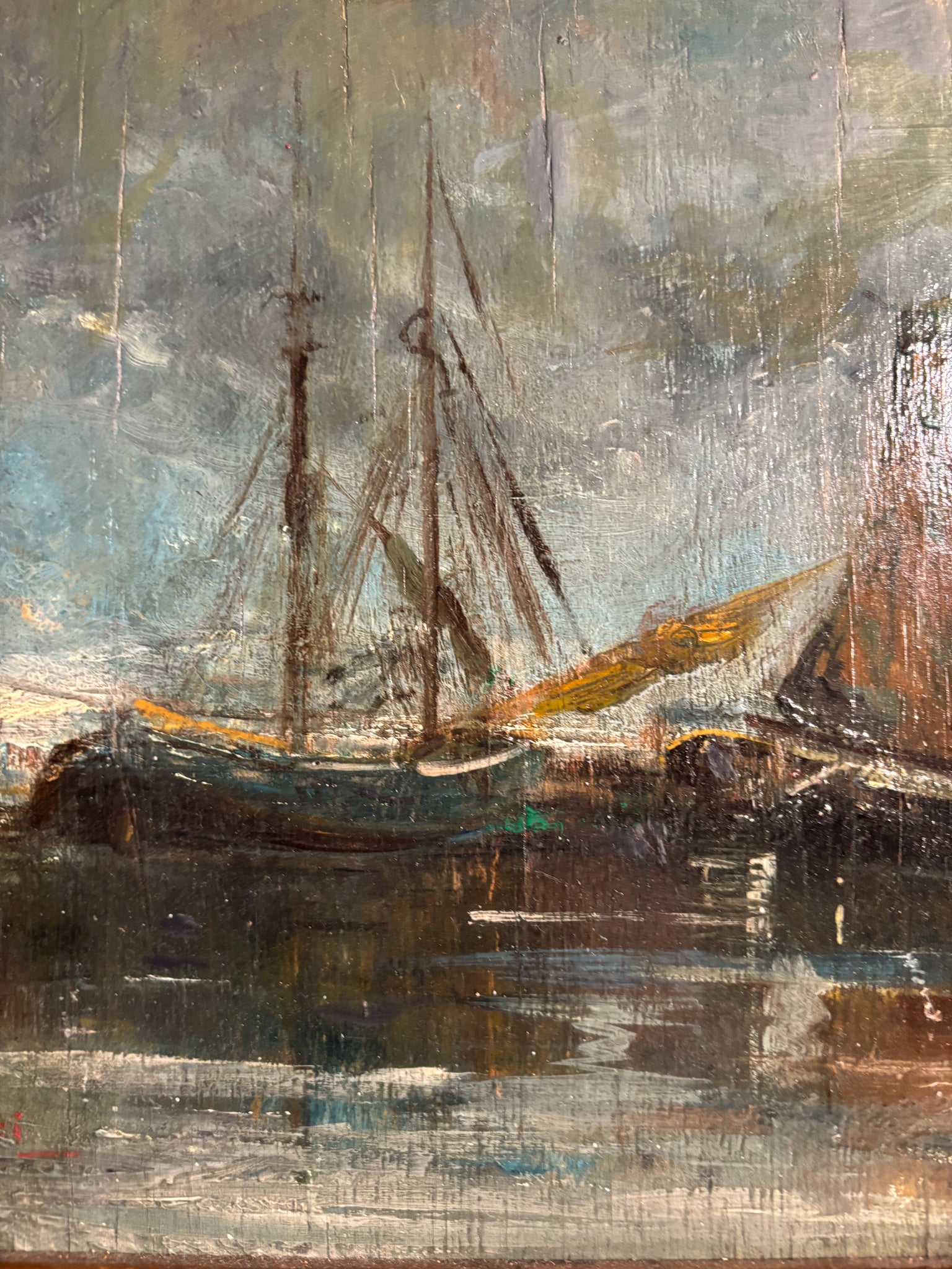 Oil Painting on Panel by Marina di De Corsi