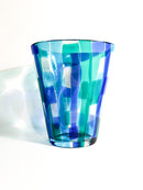Vaso in Vetro di Murano Multicolore di Salviati Modello Madras del 1997