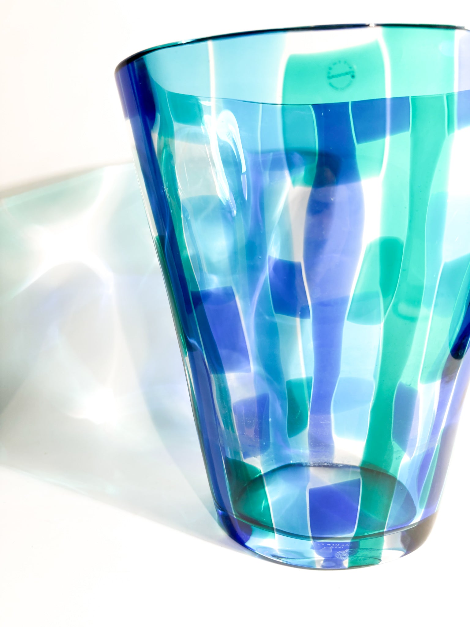 Multicolored Murano Glass Vase by Salviati, Madras model, 1997