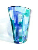 Vaso in Vetro di Murano Multicolore di Salviati Modello Madras del 1997