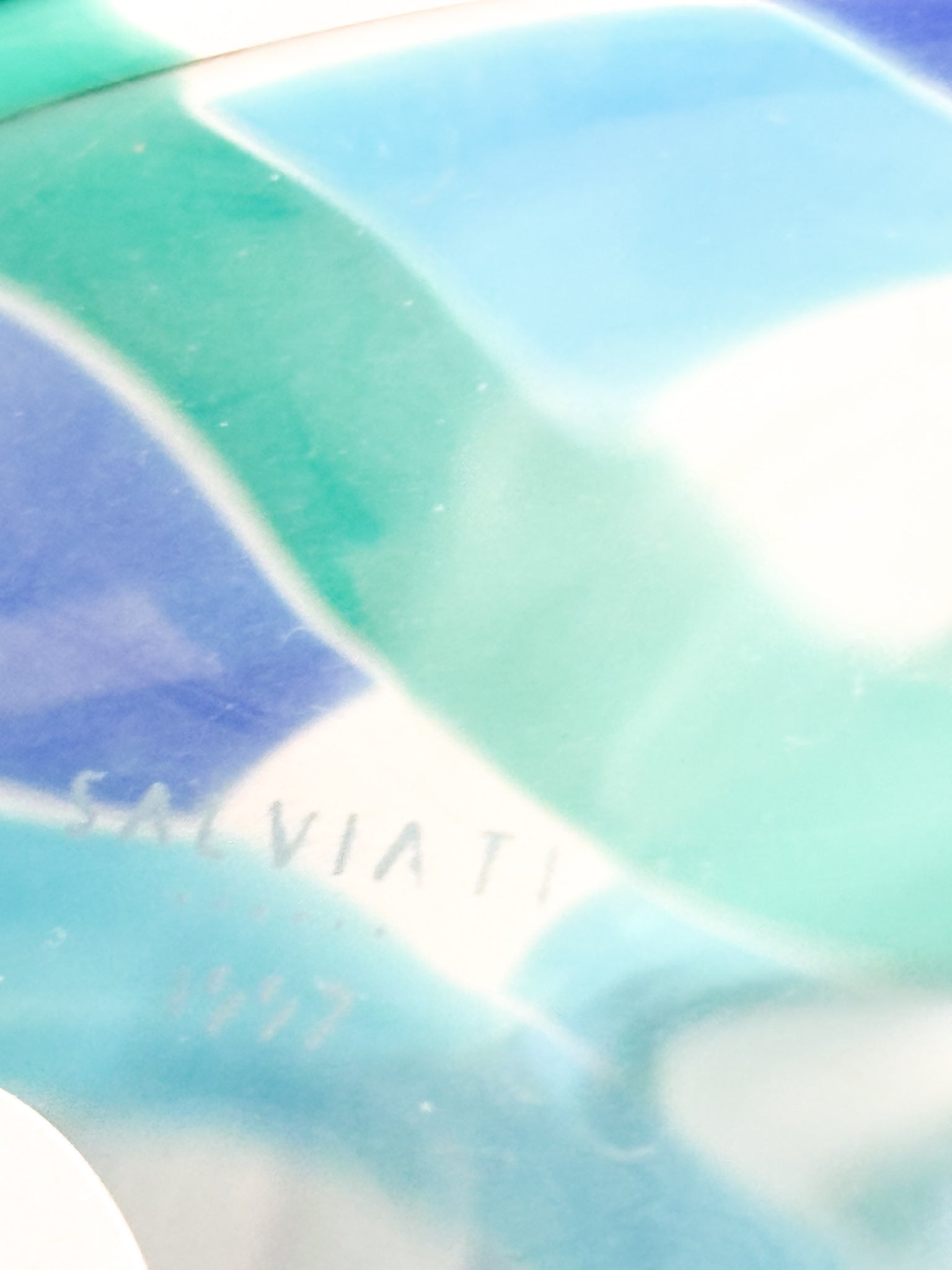 Multicolored Murano Glass Vase by Salviati, Madras model, 1997