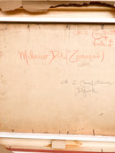 Dipinto Olio su Tavola "Milano dal Terrazzo" di Alcide Ernesto Campestrini Anni 50