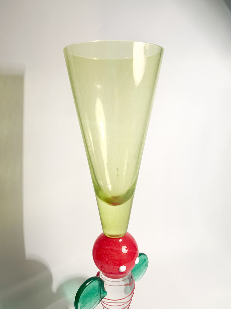 Bicchiere da Collezione in Vetro di Murano Multicolore Anni 50