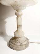 Alabaster Table Lamp Decorated in Relief with One Light, 1950s