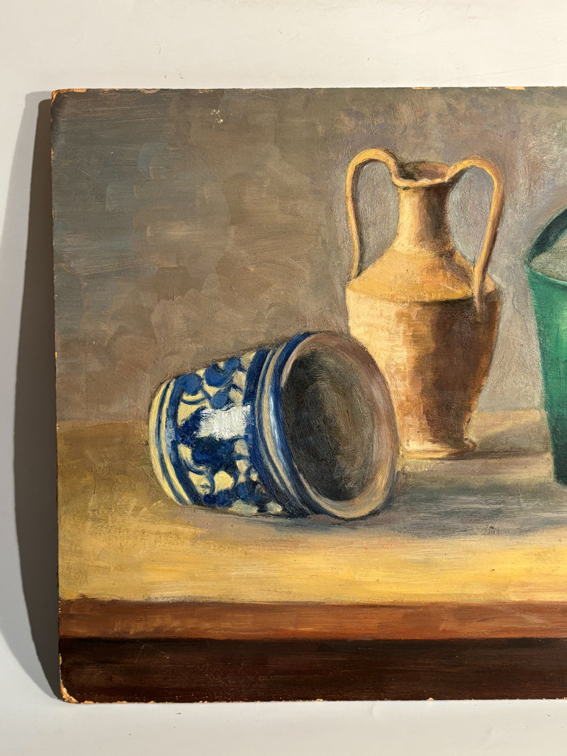 Oil Painting on Panel of Still Life by Prinzivalli