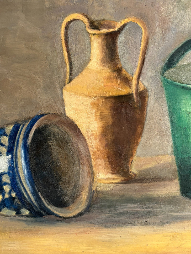 Oil Painting on Panel of Still Life by Prinzivalli