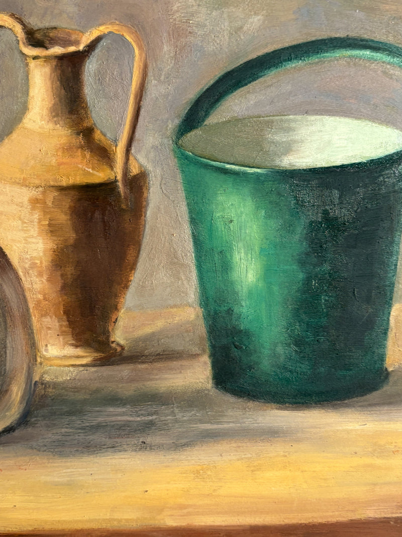 Oil Painting on Panel of Still Life by Prinzivalli