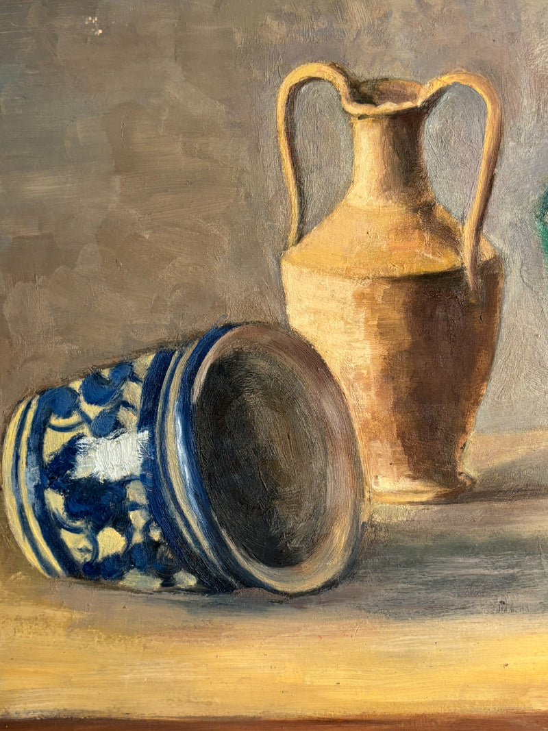 Oil Painting on Panel of Still Life by Prinzivalli