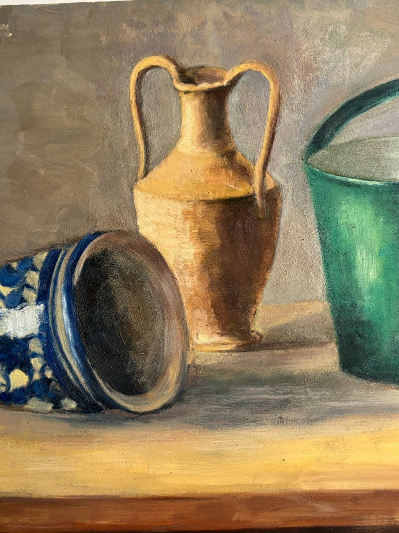 Oil Painting on Panel of Still Life by Prinzivalli