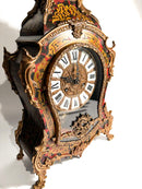 Orologio Boulle ta Tavolo in Legno e Ottone della Seconda Metà del XX Secolo