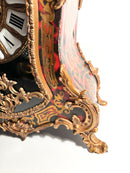 Orologio Boulle ta Tavolo in Legno e Ottone della Seconda Metà del XX Secolo