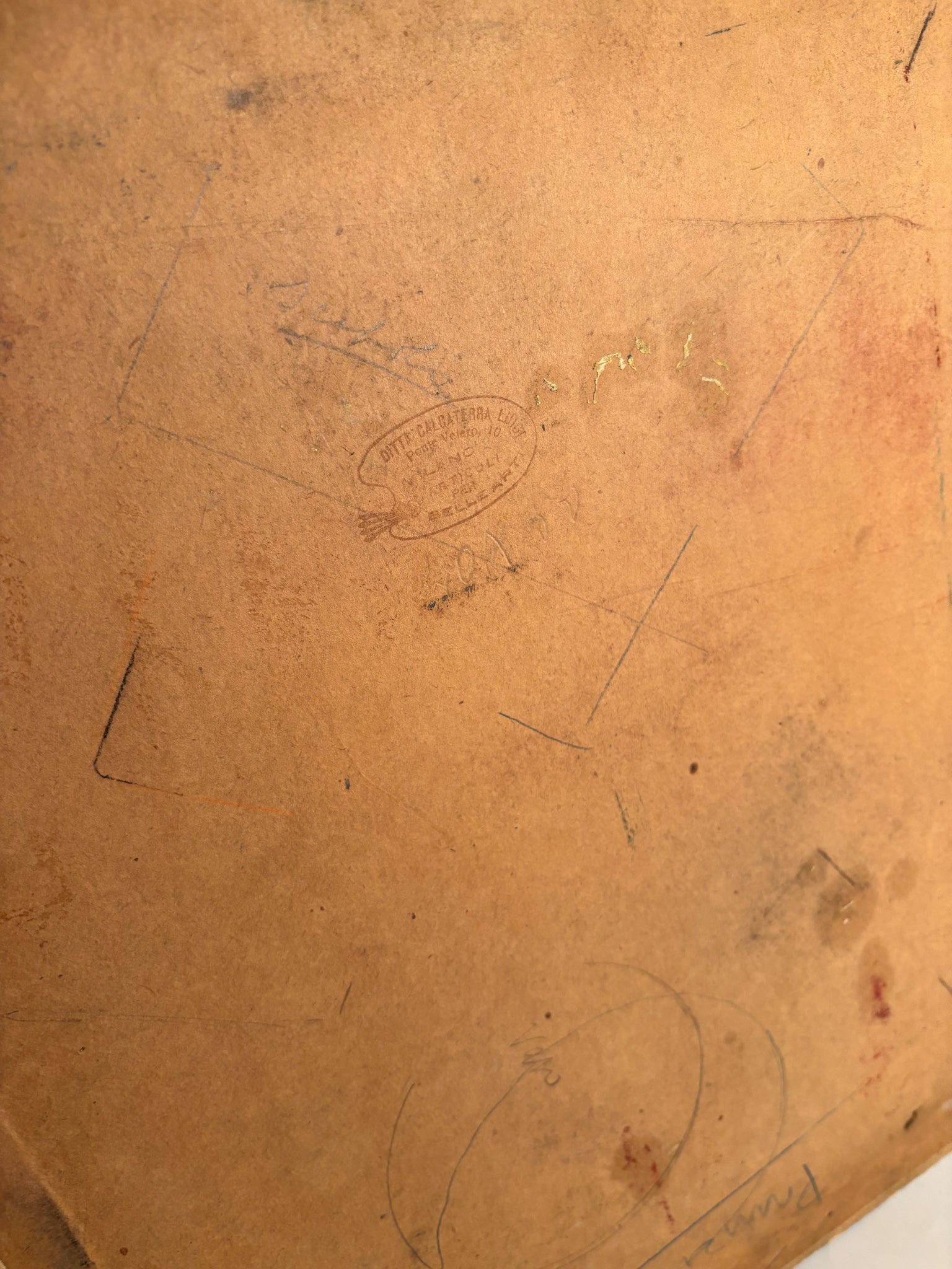 Portrait Oil on Panel of Young Man by Prinzivalli from 1942