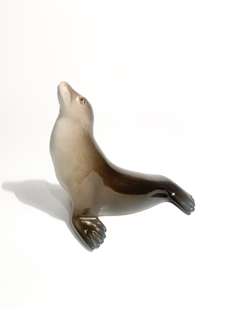 URSS Ceramic Sculpture of a Seal from the 1940s