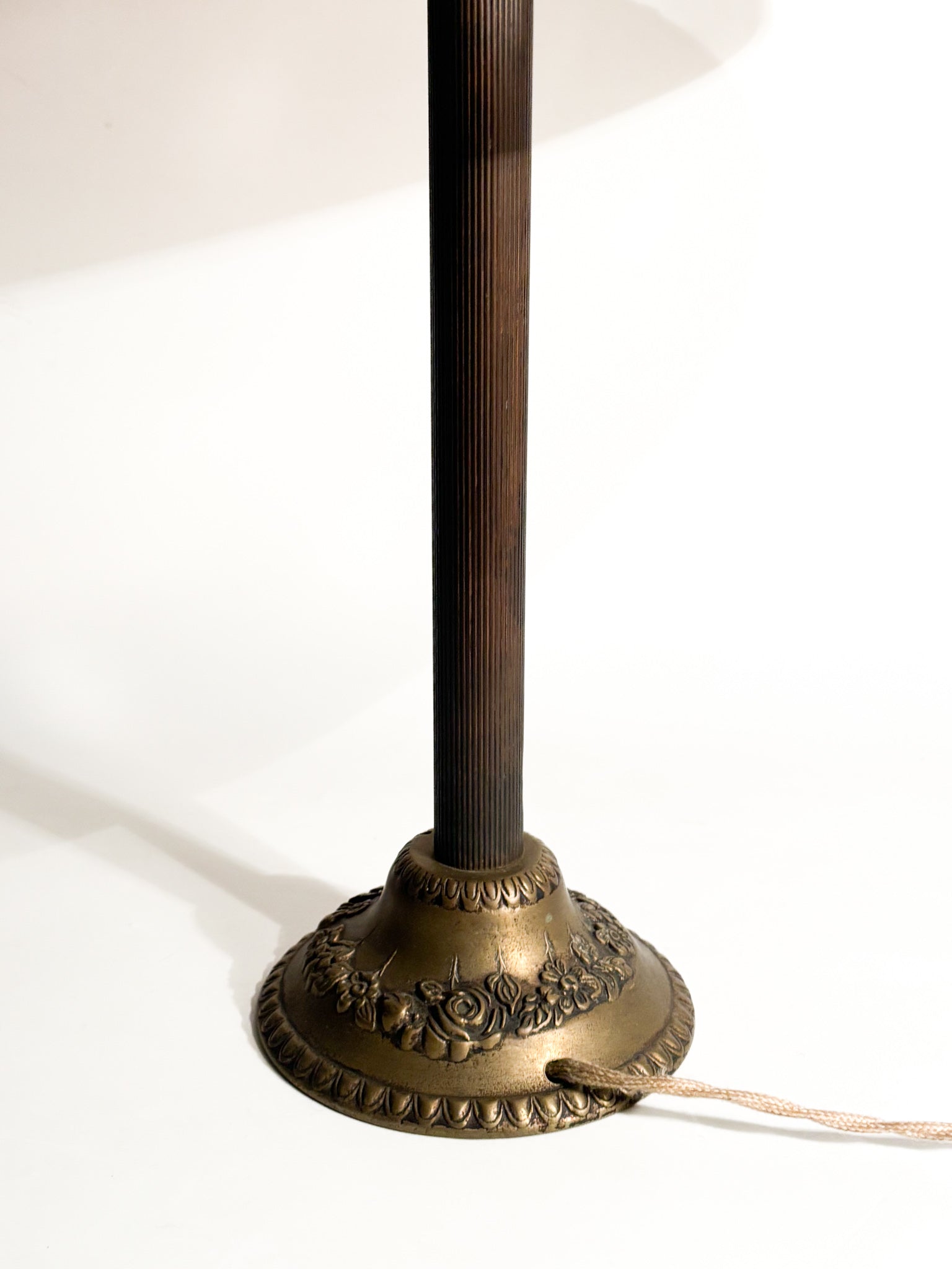 Lampada da Tavolo in Verre Pressé-moulé di Verrerie d'Art Degué Anni 30