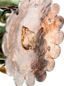 Coppia di Vasi in Vetro di Loetz e Ferro Battuto Anni 20