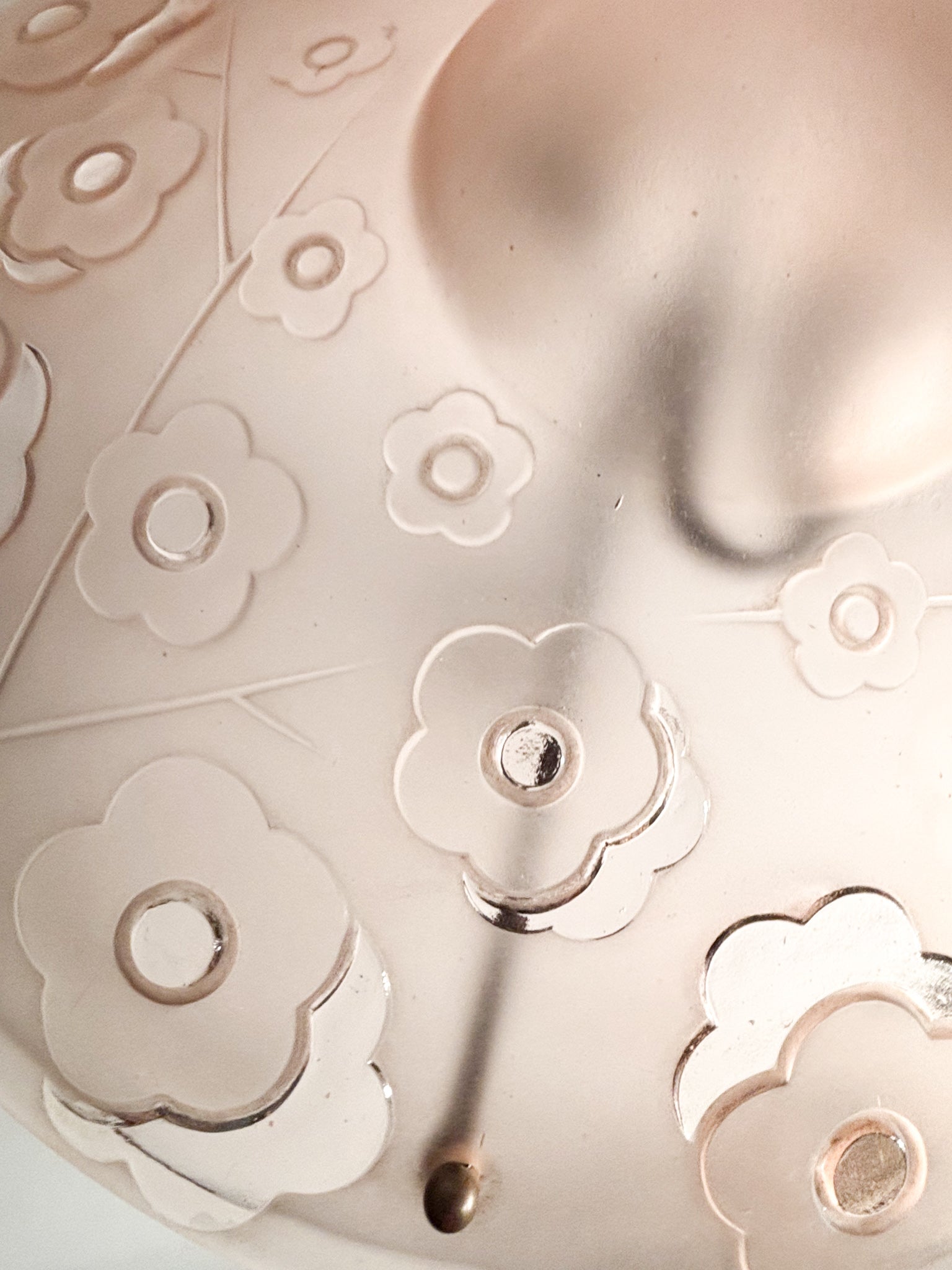 Lampada da Tavolo in Verre Pressé-moulé di Verrerie d'Art Degué Anni 30