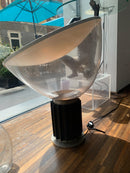 Flos Large Taccia Lamp in Aluminum and Glass by Castiglioni Original from the 70s