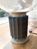 Flos Large Taccia Lamp in Aluminum and Glass by Castiglioni Original from the 70s