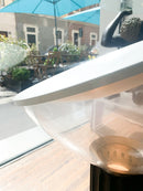 Flos Large Taccia Lamp in Aluminum and Glass by Castiglioni Original from the 70s