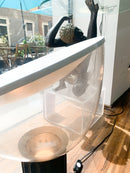 Flos Large Taccia Lamp in Aluminum and Glass by Castiglioni Original from the 70s