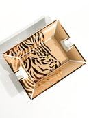 Tigrated Ashtray in French Porcelain by Cartier 80s