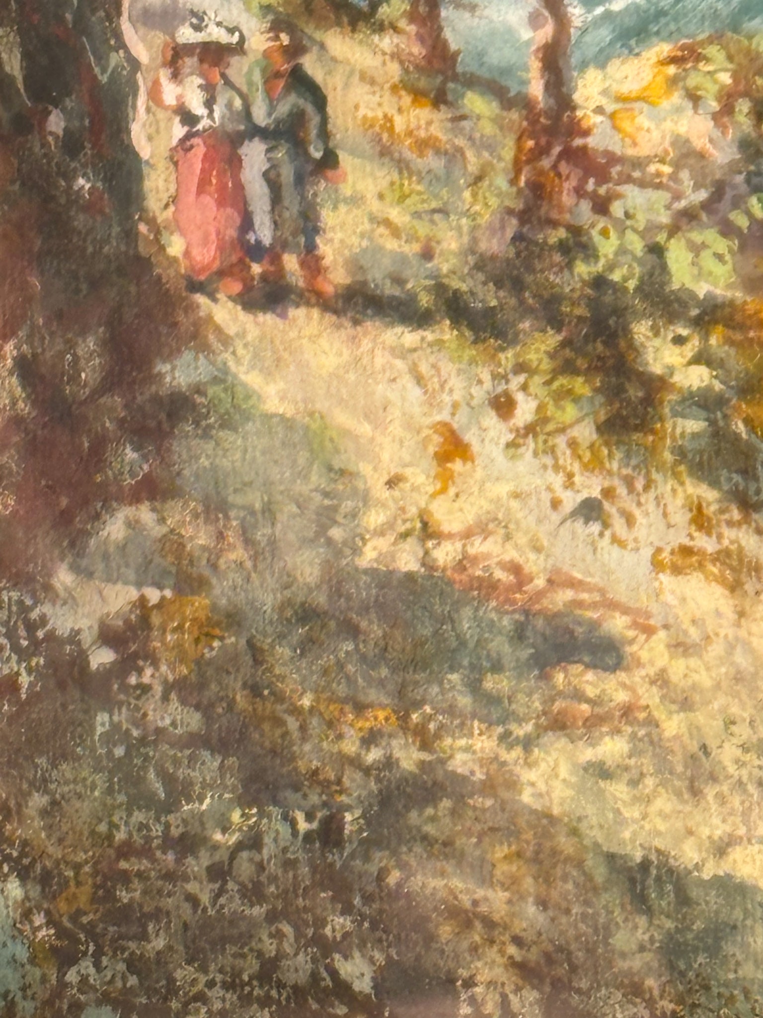 Watercolor Painting of a Seascape from the 1940s