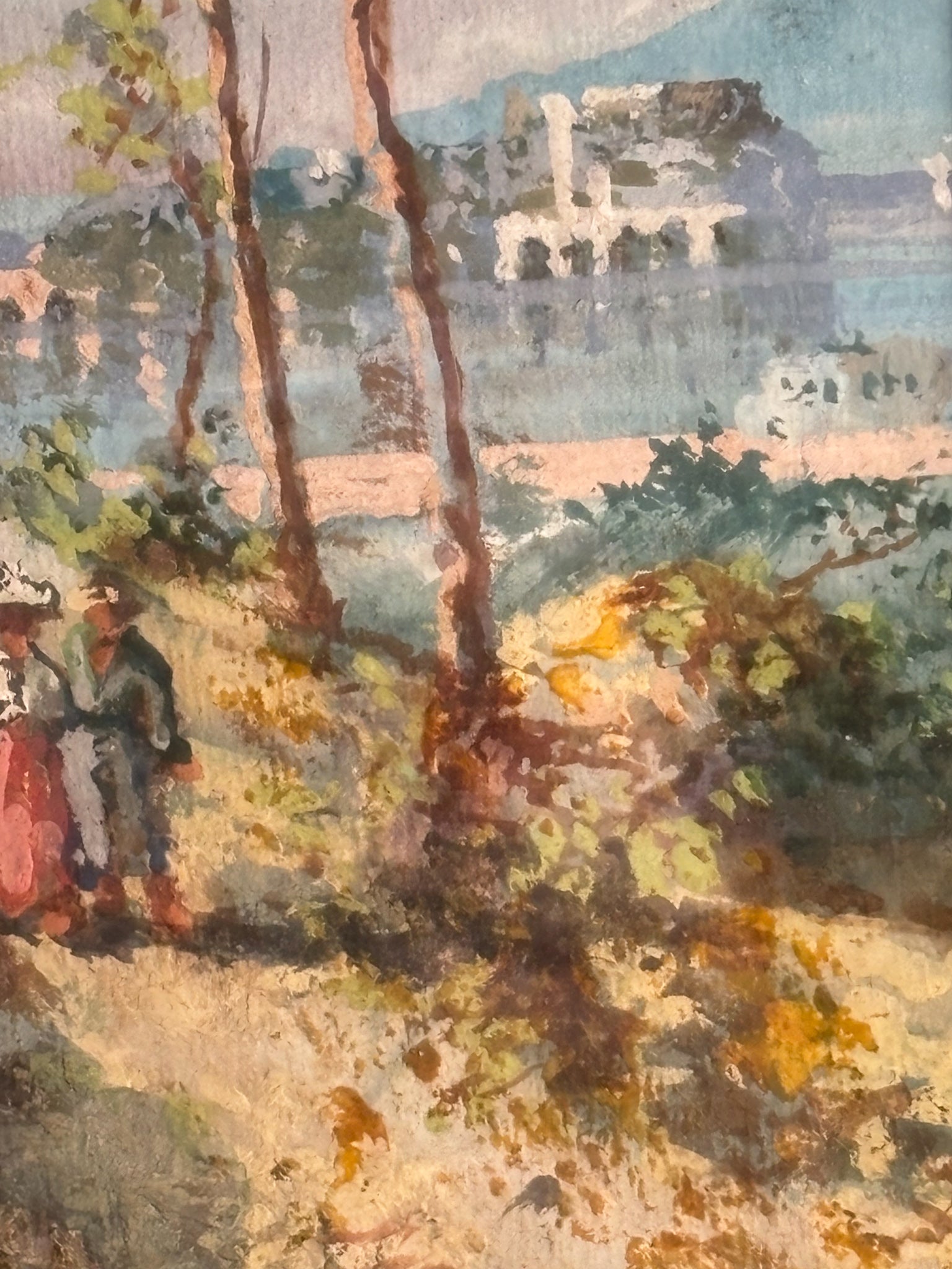 Watercolor Painting of a Seascape from the 1940s