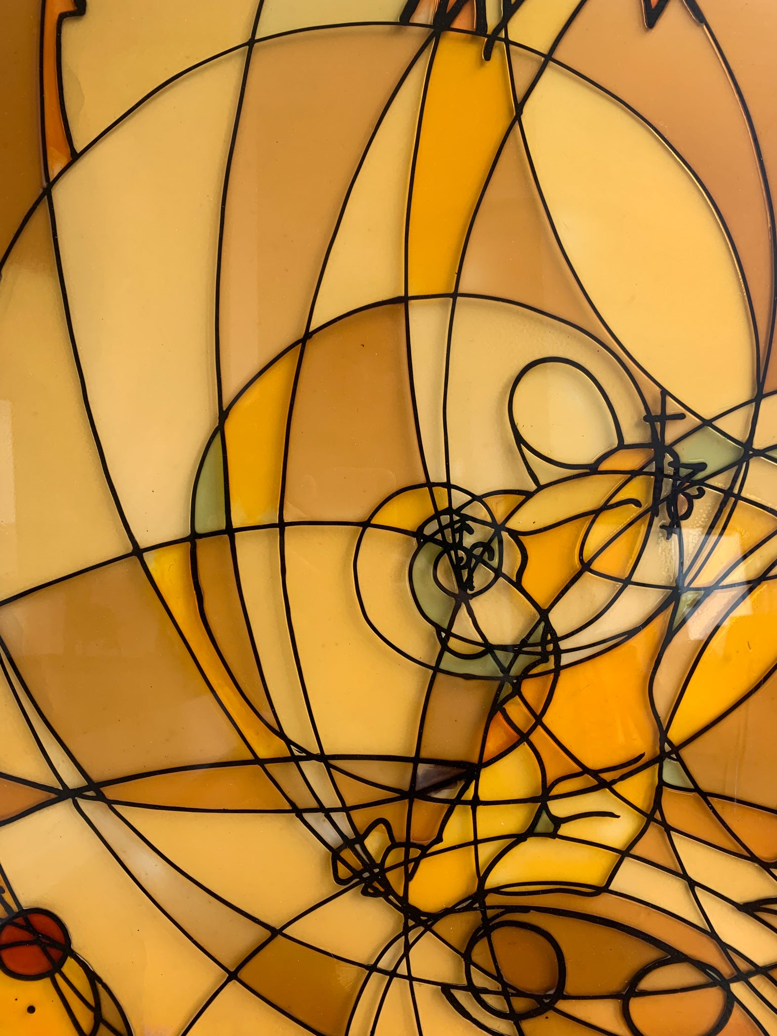 Quadro Cloisonnè su Metacrilato Raffigurante il Tema Natale dell'Acquario 1982