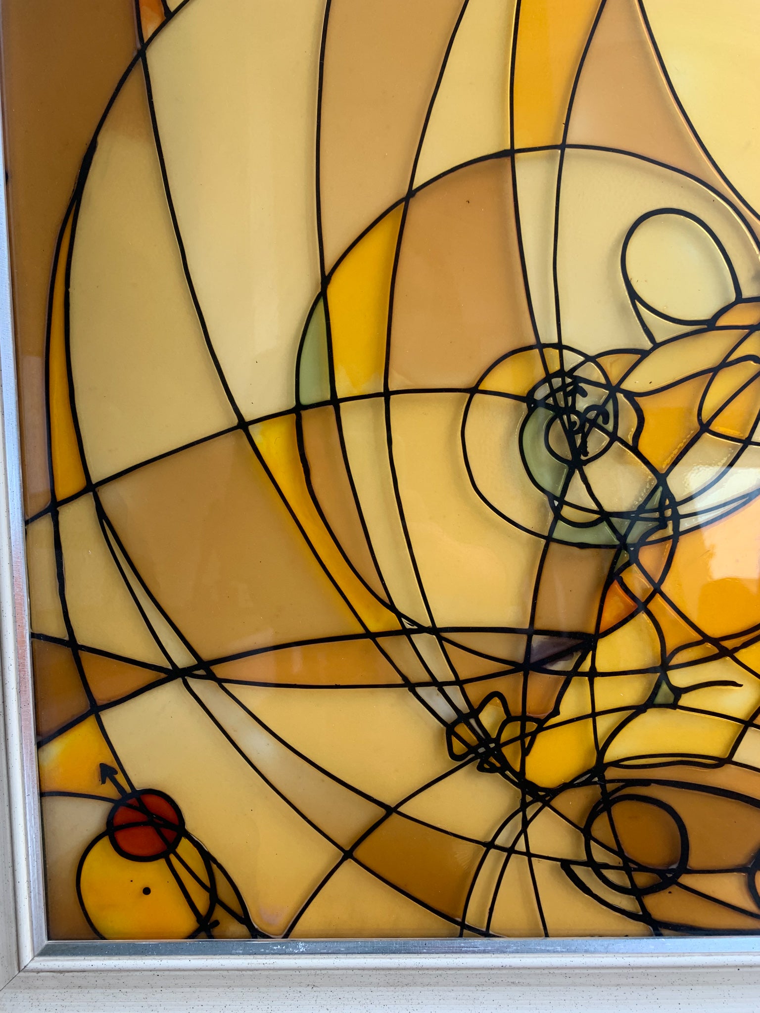 Quadro Cloisonnè su Metacrilato Raffigurante il Tema Natale dell'Acquario 1982